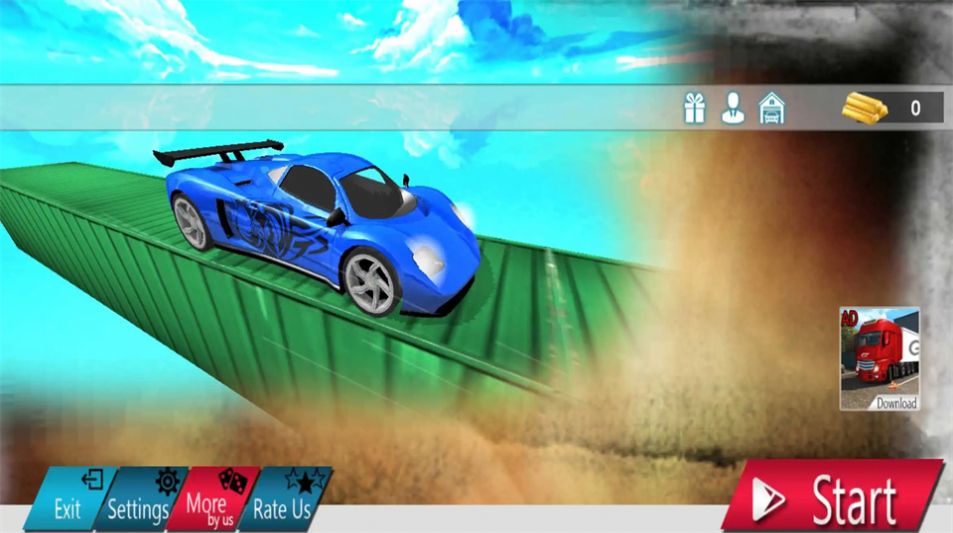 不可能的坡道特技汽车游戏官方安卓版图片1