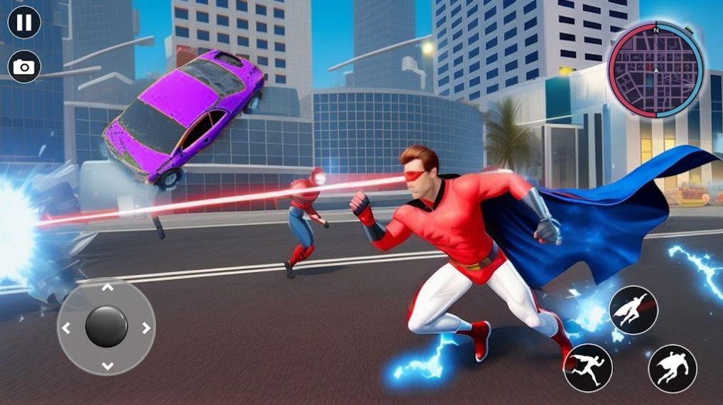 超级英雄飞行救援城市游戏图1