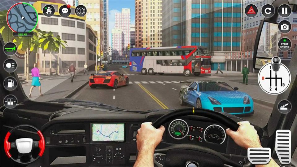 城市长途汽车模拟器3D游戏图2