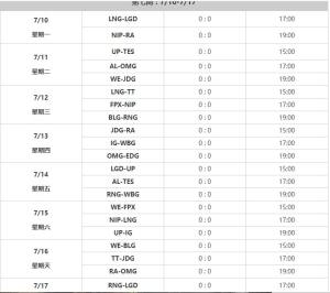 英雄联盟夏季赛2023赛程表最新  lol2023夏季赛程表汇总图片6