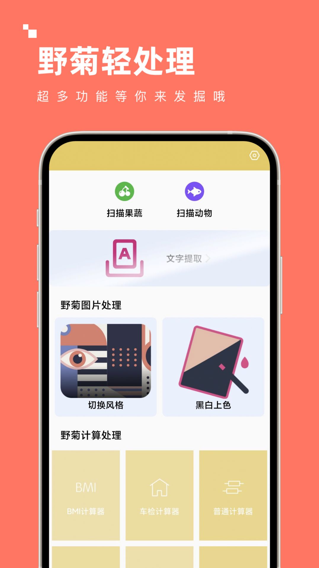 野菊轻处理app图1