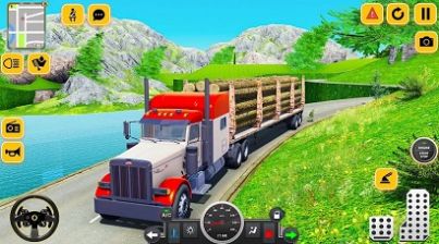 原木货运卡车游戏图3
