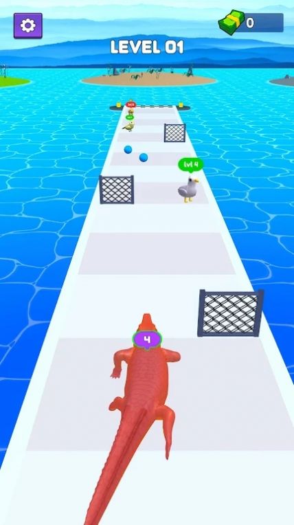鳄鱼怪物攻击跑游戏图3