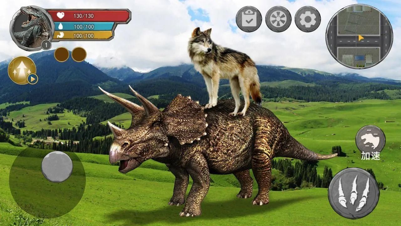 恐龙抗狼吞噬生存游戏图3