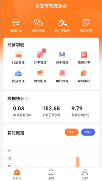 小镇外卖运营商端app软件图片1