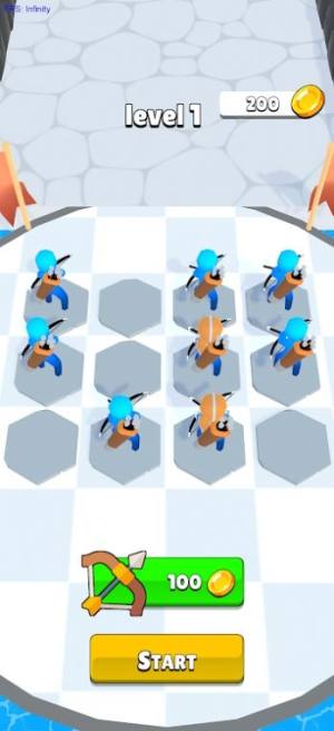 弓箭手合并冲刺游戏手机版(Archer Merge Rush)图片1