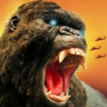 致命的恐龙袭击愤怒的大猩猩游戏