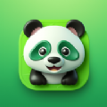 绿色熊猫