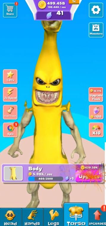 香蕉怪兽战斗闲置游戏图2