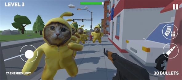 快乐香蕉猫射手攻击游戏图1