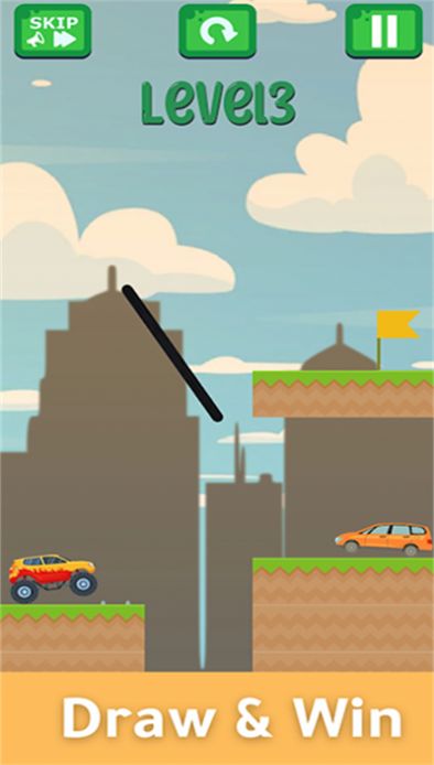 拯救汽车画桥难题游戏图3
