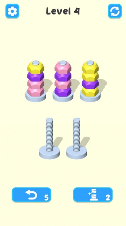 螺母排序颜色谜题游戏手机版下载图片1