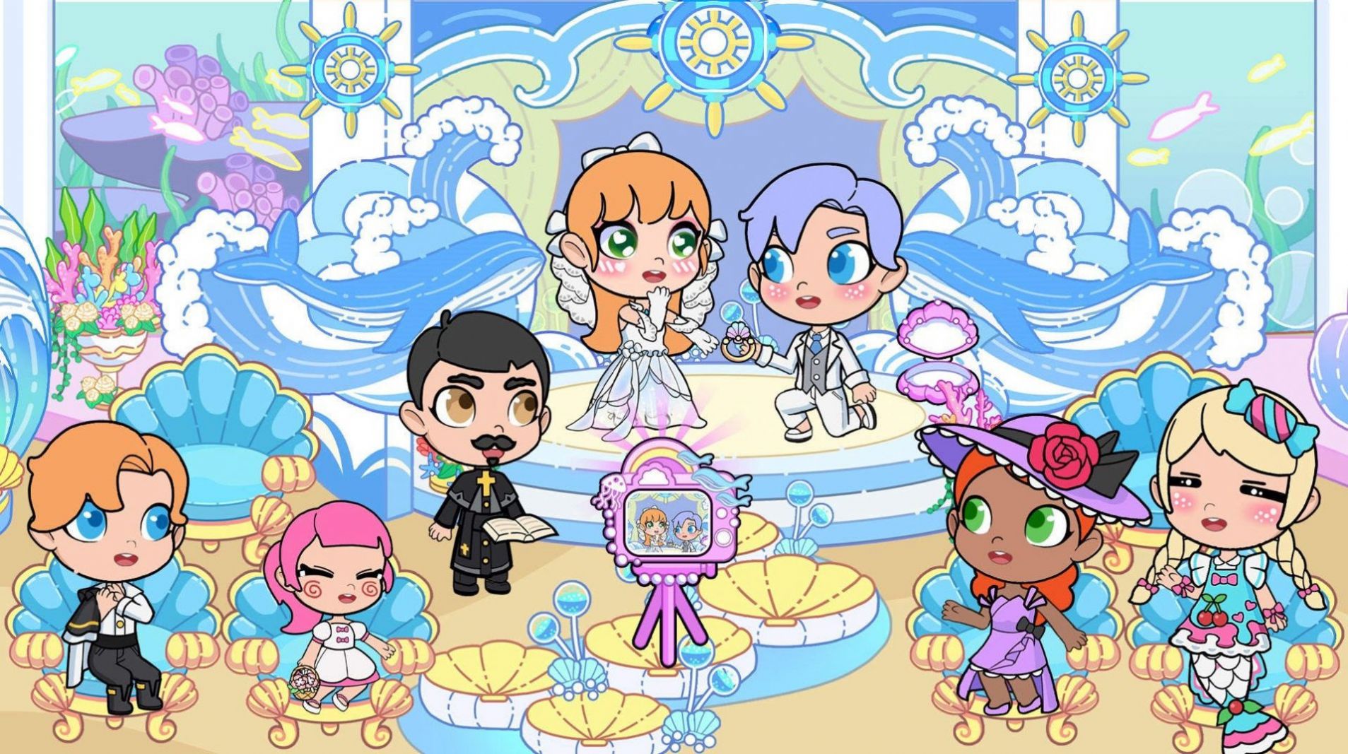 美人鱼婚礼城堡世界游戏图3