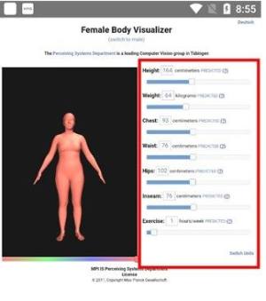 人体可视化仪bodyvisualizer中文版下载安装图片3
