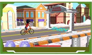 学校道路自行车游戏图2