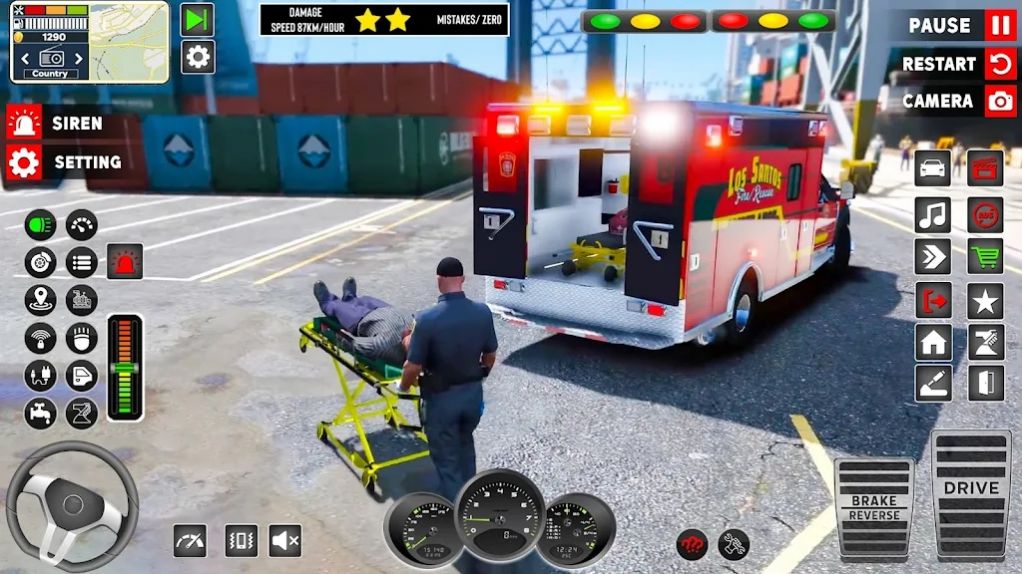 US紧急救护车3D游戏官方中文版 v0.4截图1