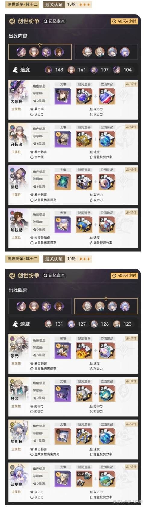 崩坏星穹铁道3.0混沌回忆10-12层攻略 混沌回忆10-12层怎么过图片8