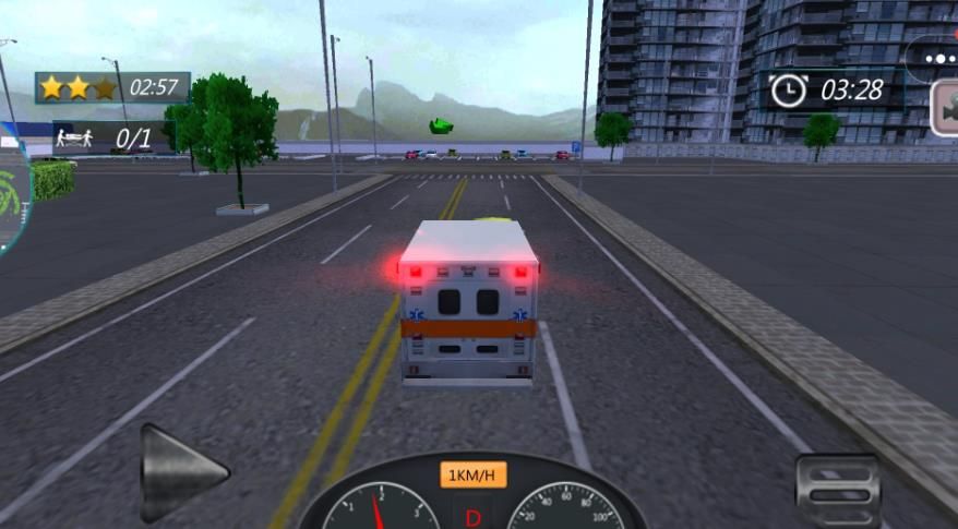 3D真实救护车游戏图1