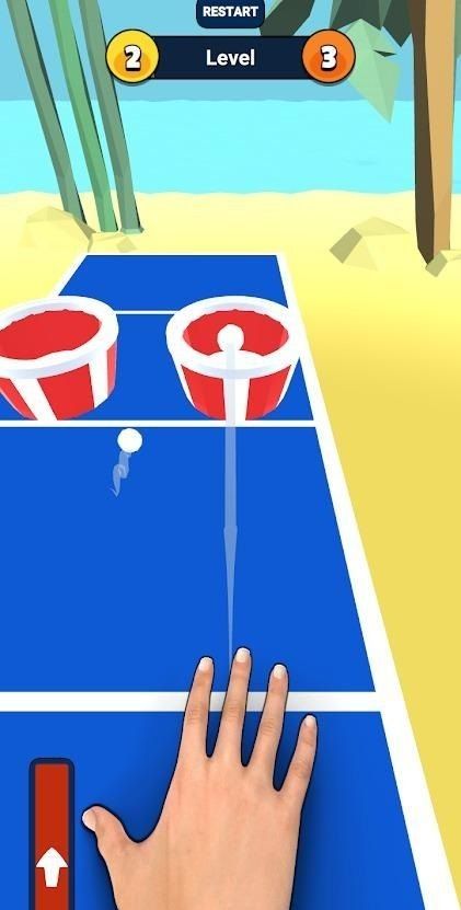 乒乓球弹入水杯游戏图3