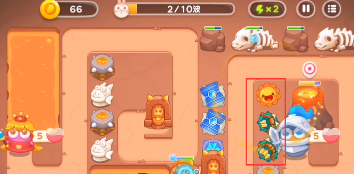 保卫萝卜4饿龙传说36关攻略   饿龙传说第36关图文通关流程一览[多图]图片2
