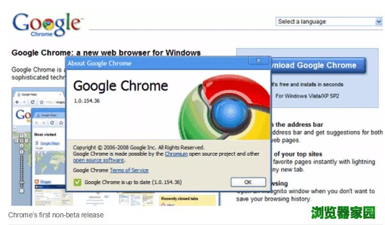 谷歌Chrome浏览器发布10年成霸主[图]图片1