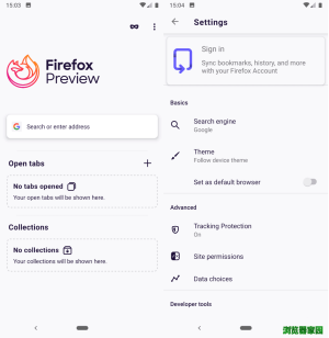 Firefox Preview版本V1.1二次更新内容图片1